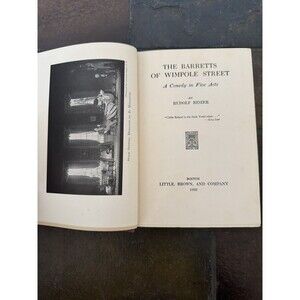Barretts of Wimpole Street by Rudolf Besier - Vintage 1933 Hardcover